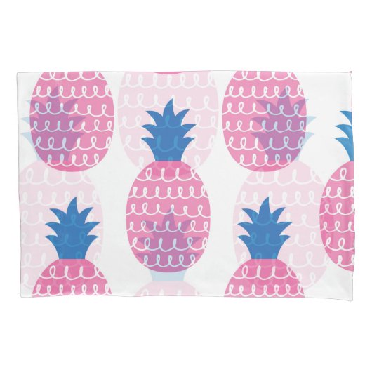 Pineappleおもしろい、ヴィンテージシームレスデザイン。 枕カバー (正面)