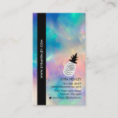 Pineappleお洒落シンプル白黒Anyサービス 名刺 (正面)