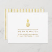 Pineappleとの新しエレガントいアドレス 案内状 (正面/裏面)