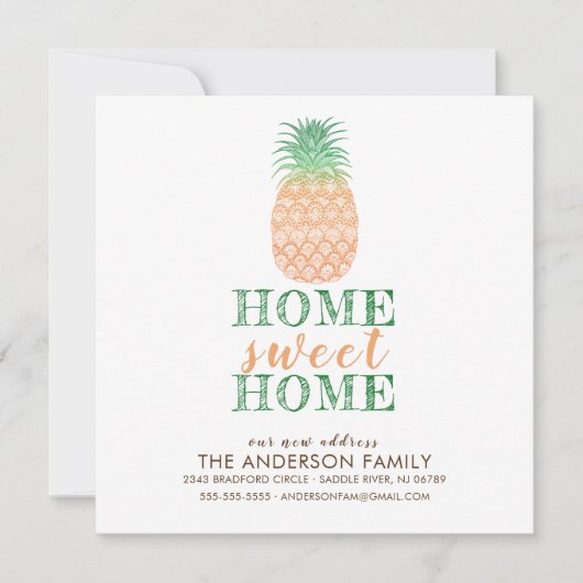 Pineappleの新しいアドレスの移行のお知らせ 案内状 (正面)