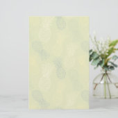 Pineappleの輪郭パターン(緑) 便箋 (スタンド正面)