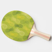 Pineappleの輪郭パターン（緑） 卓球ラケット (横)