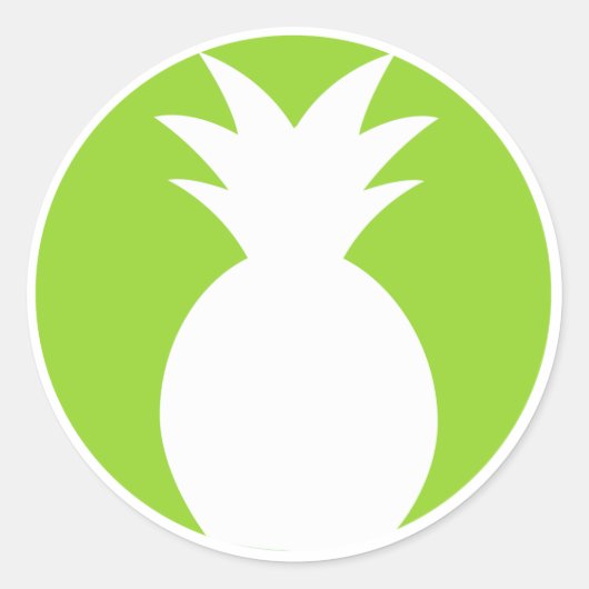 Pineappleウェルカムグラフィック ラウンドシール (正面)