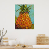 Pineappleキャンバス印刷 ポスター (キッチン)