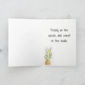 Pineappleグリーティングカード カード (内部)