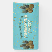 Pineappleパーティーバナーへようこそ 横断幕 (縦)