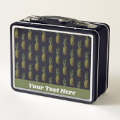 Pineappleランチボックス – オプションのカスタマイズ メタルランチボックス (裏面)