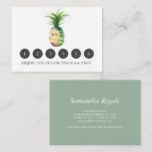 Pineappleロイヤリティカード エンクロージャーカード (正面/裏面)