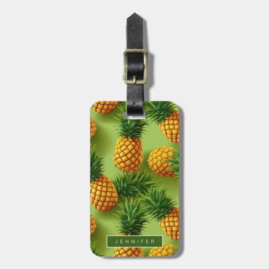 Pineapple荷物タグ ラゲッジタグ (正面縦)