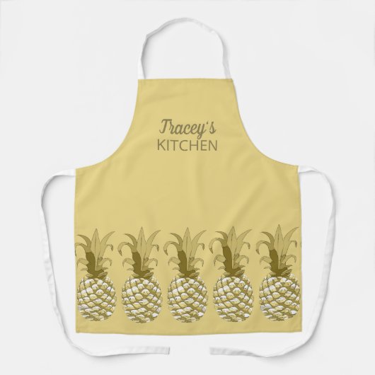 Pineapple金ゴールド行の色ID239 エプロン (正面)