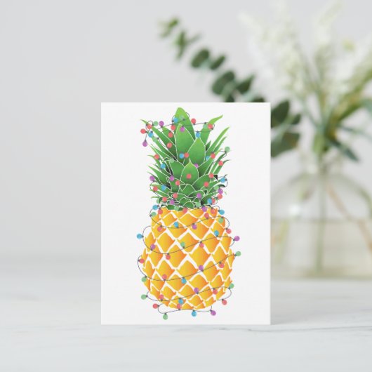 Pineapple Christmas Tree シーズンポストカード (スタンド正面)