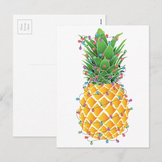 Pineapple Christmas Tree シーズンポストカード (正面/裏面)