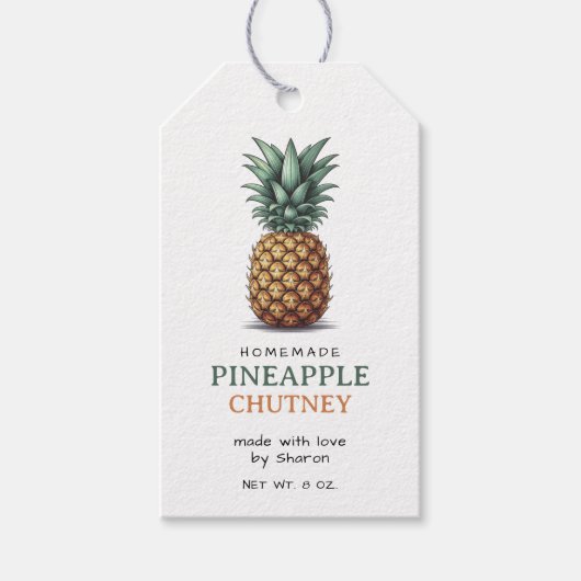 Pineapple Chutney Label ギフトタグ (正面)