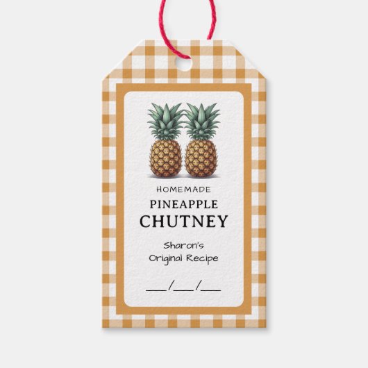 Pineapple Chutney Preserve ギフトタグ (正面)