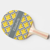 Pineapple Dkグレーモロッコ#5DS Char名モノグラム 卓球ラケット (横)