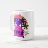 Pineapple Enjoying the Summer コーヒーマグカップ (正面左)