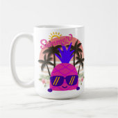 Pineapple Enjoying the Summer コーヒーマグカップ (左)