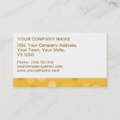 Pineapple Fizzビジネスホワイトストライプカードテンプレート 名刺 (裏面)