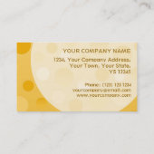 Pineapple Fizz名刺テンプレートのバブル 名刺 (裏面)