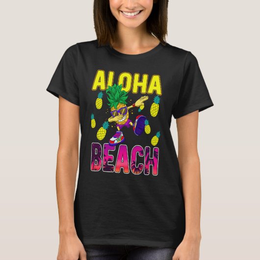Pineapple  for Women Men Dabbing Aloha Hawaii Summ Tシャツ (正面)