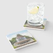 Pineapple Fountain in Charleston, SC ストーンコースター (横)