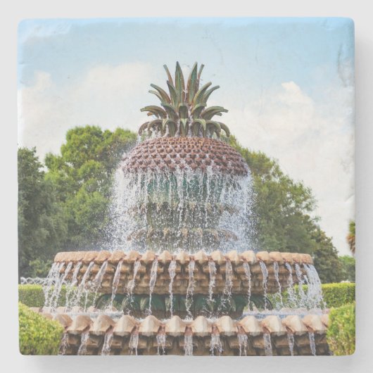Pineapple Fountain in Charleston, SC ストーンコースター (正面)