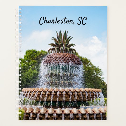 Pineapple Fountain in Charleston, SC プランナー手帳 (正面)