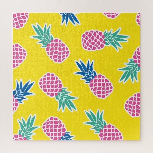 Pineapple Frenzy:明るい漫画ヴィンテージ。 ジグソーパズル (縦)