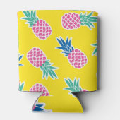 Pineapple Frenzy：明るい漫画ヴィンテージ。 缶クーラー (裏面)