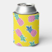 Pineapple Frenzy：明るい漫画ヴィンテージ。 缶クーラー (缶裏面)