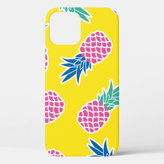 Pineapple Frenzy：明るい漫画ヴィンテージ。 Case-Mate iPhoneケース (裏面)