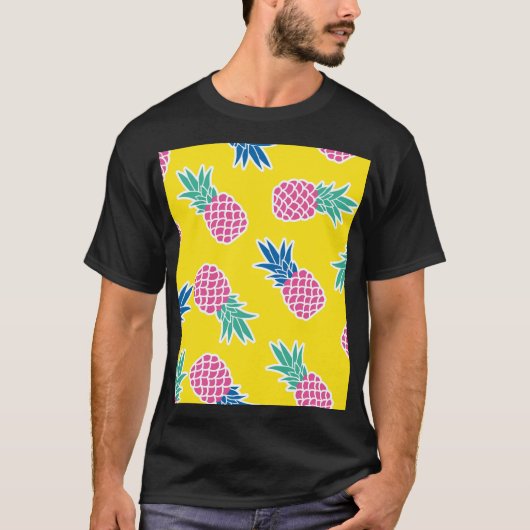 Pineapple Frenzy:明るい漫画ヴィンテージ。 Tシャツ (正面)