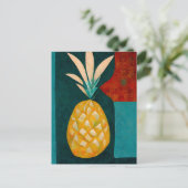 Pineapple fruit in abstract modern painting. ポストカード (スタンド正面)
