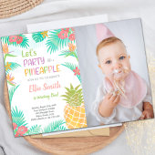 Pineapple Invitations with photo 招待状