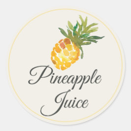 Pineapple Juice Mimosa Bar Bottle  ラウンドシール