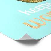 Pineapple Life Quote ポスター (角)