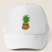 pineapple lover-pineapple wearing sunglasses キャップ (正面)