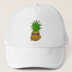 pineapple lover-pineapple wearing sunglasses キャップ