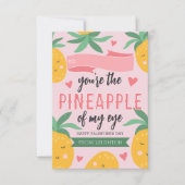 Pineapple of My Eye Classroom Valentine's Day Card 招待状 (正面)