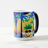 PINEAPPLE ON THE BEACH モーフィングマグカップ (正面右)