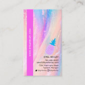 Pineapple Pastel Holographic Any Service Business  名刺 (正面)
