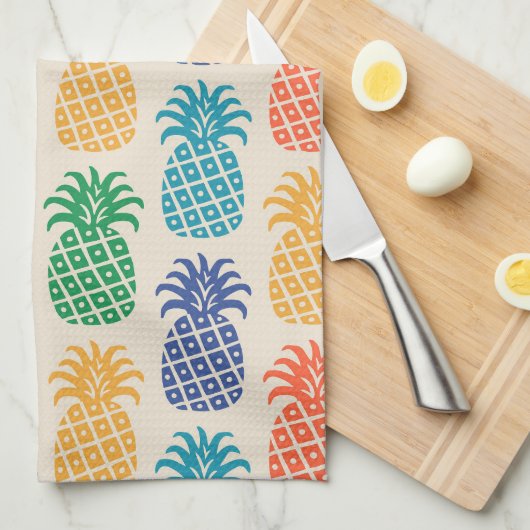 Pineapple Pattern キッチンタオル (四つ折り)