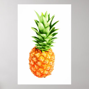Pineapple, Pineapple poster, Pineapple canvas, ポスター