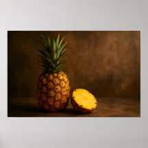 Pineapple & Pineapple Slice Rustic Grunge Photo