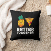 Pineapple Pizza Better Together Fun Food Design クッション (ブランケット)