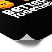 Pineapple Pizza Better Together Fun Food Design  ポスター (角)