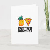 Pineapple Pizza Better Together Modern Graphic Des カード (正面)