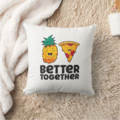 Pineapple Pizza Better Together Modern Graphic Des クッション (ブランケット)