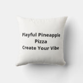 Pineapple Pizza Better Together Modern Graphic Des クッション (裏面)
