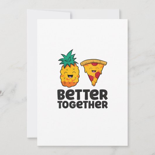 Pineapple Pizza Better Together Modern Graphic Des シーズンカード (正面)
